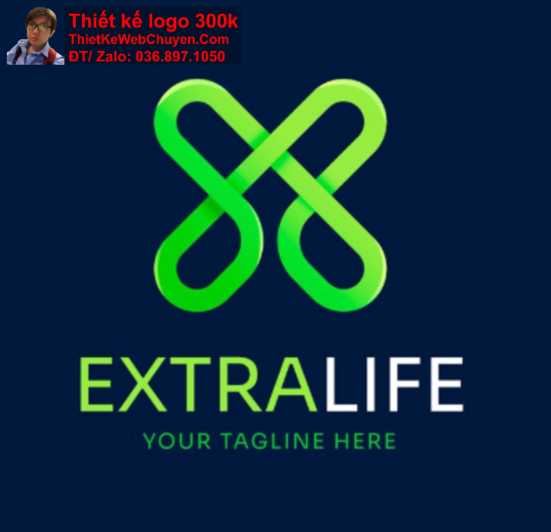 Thiết kế logo chữ X cách điệu