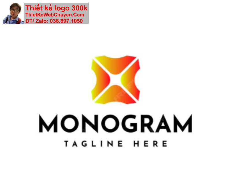 Thiết kế logo chữ X cách điệu