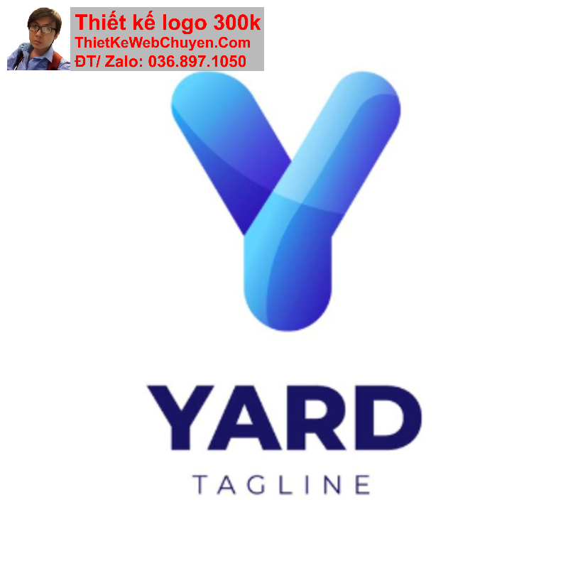 Thiết kế logo chữ Y cách điệu 