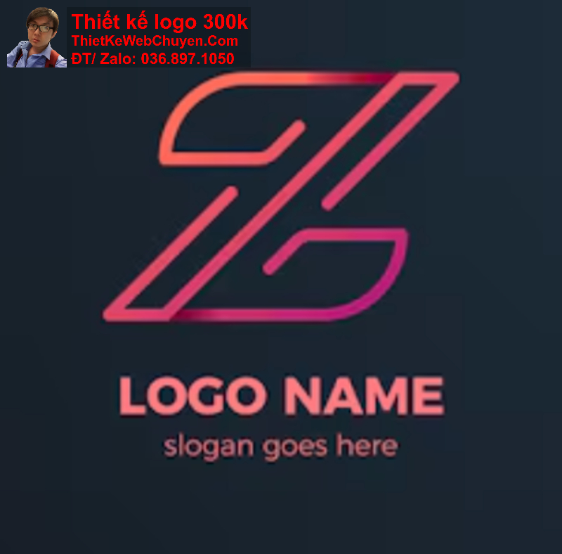 Thiết kế logo chữ Z cách điệu 