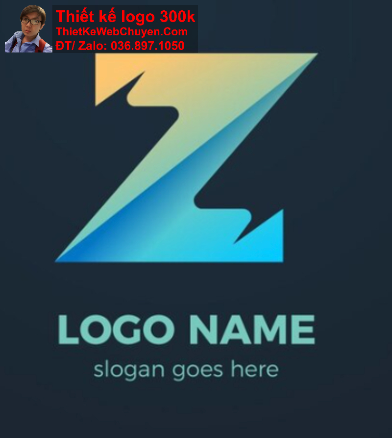 Thiết kế logo chữ Z cách điệu 