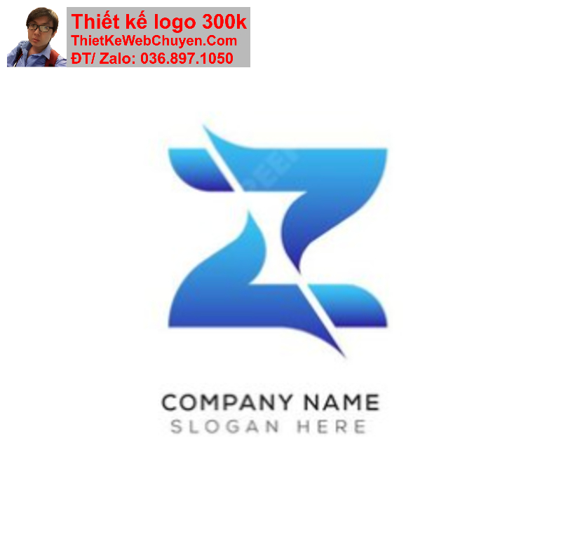 Thiết kế logo chữ Z cách điệu 