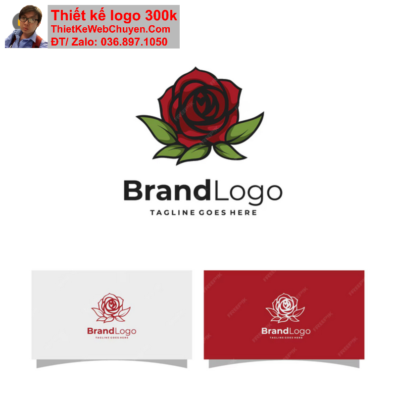 logo hoa hồng logo hoa hồng