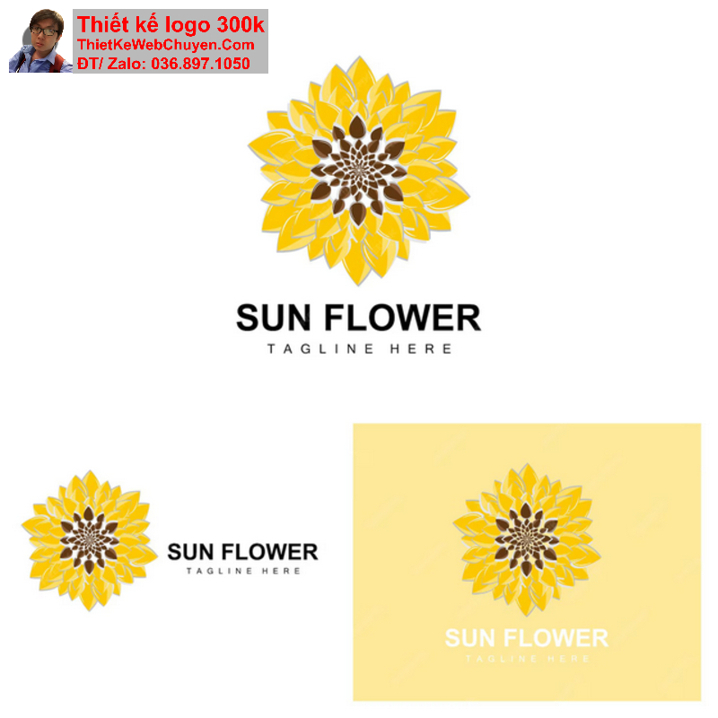 Logo Hoa Hướng Dương Logo Hoa Hướng Dương