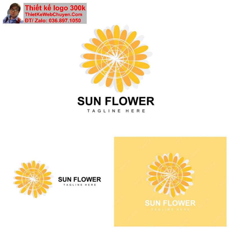 Logo Hoa Hướng Dương Logo Hoa Hướng Dương