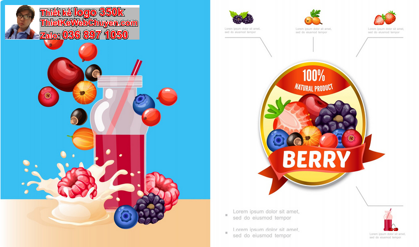 Thiết Kế Logo Ép Sinh Tố