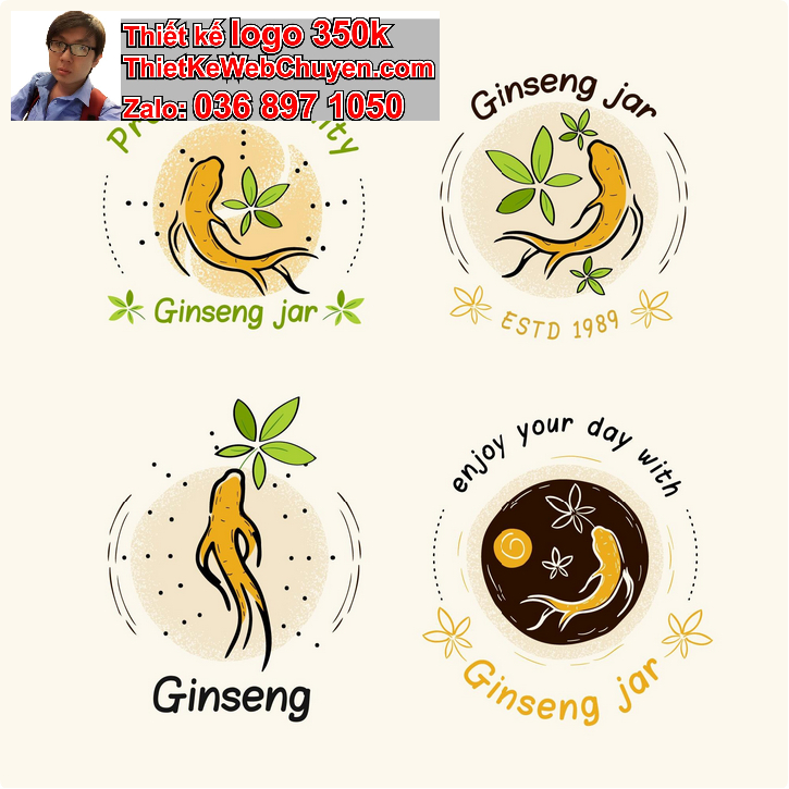 Thiết Kế Logo Nhân Sâm