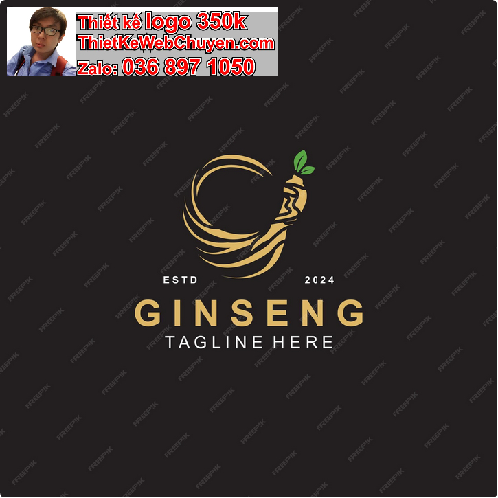 Thiết Kế Logo Nhân Sâm