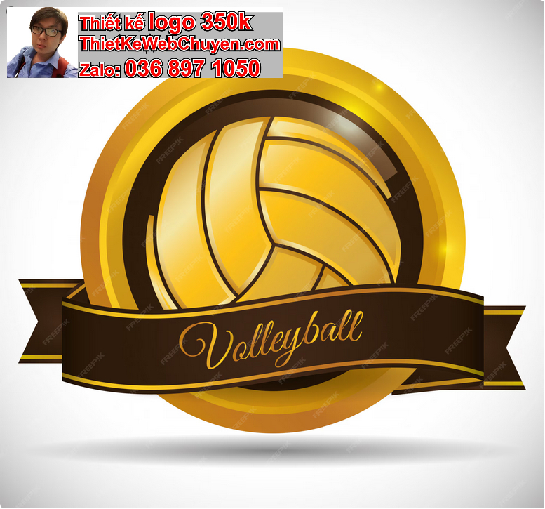 Thiết kế logo bóng chuyền 