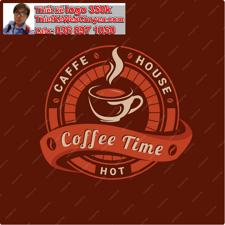 Thiết kế logo cafe cà phê coffee
