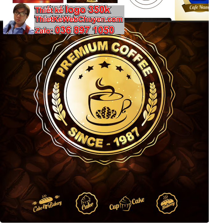 Thiết kế logo cafe cà phê coffee