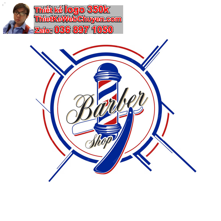 Thiết kế logo cắt tóc barber shop