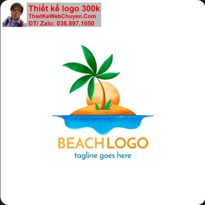 Thiết kế logo cây trái dừa Thiết kế logo cây trái dừa