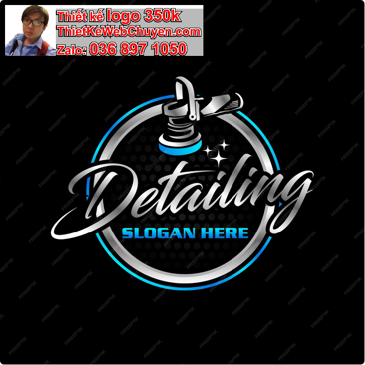 Thiết kế logo chăm sóc xe detailing