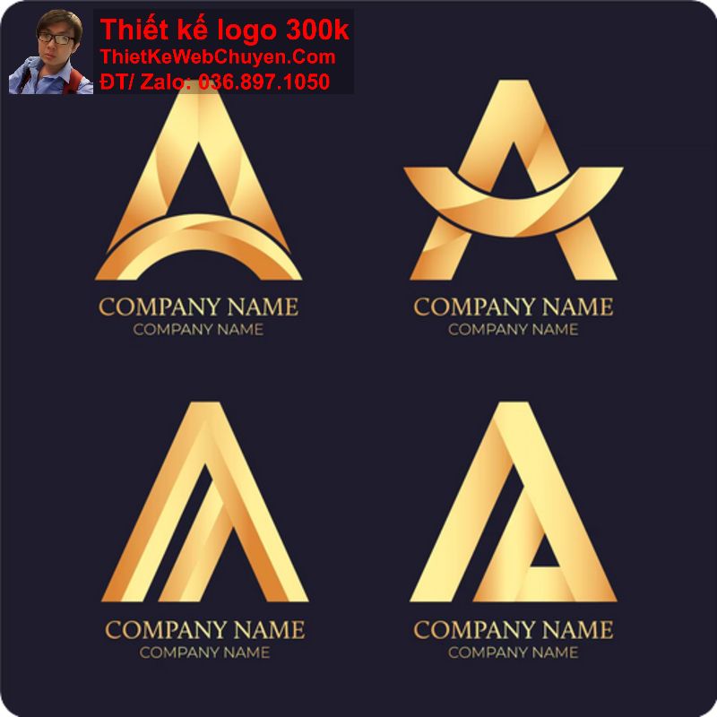 Thiết kế logo chữ A cách điệu Thiết kế logo chữ A cách điệu
