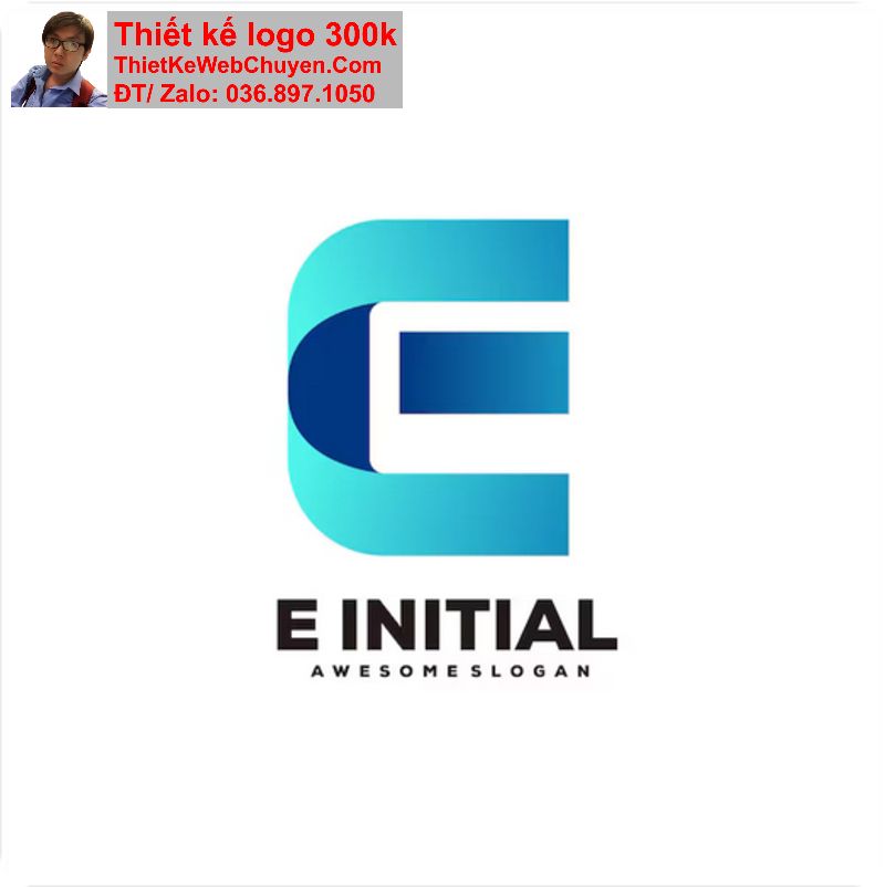 Thiết kế logo chữ E cách điệu Thiết kế logo chữ E cách điệu
