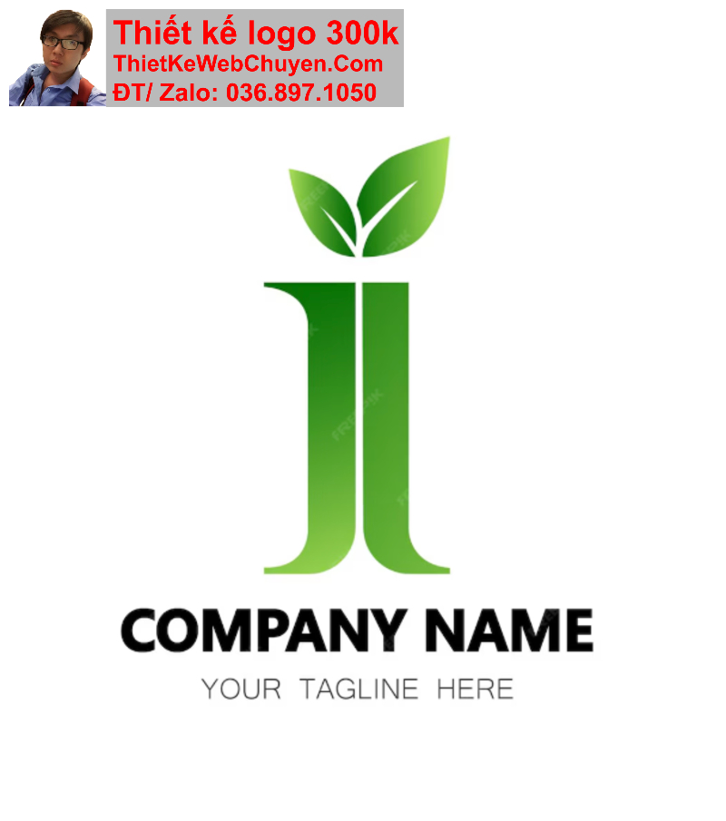 thiết kế logo chữ I cách điệu