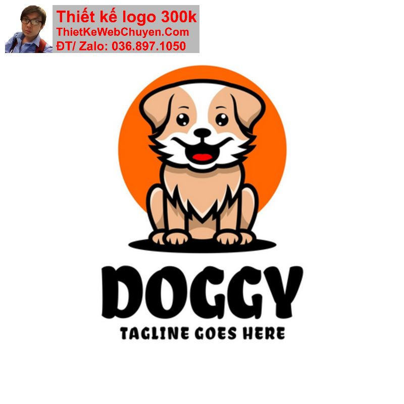 Thiết kế logo con chó Thiết kế logo con chó