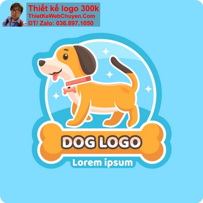 Thiết kế logo con chó Thiết kế logo con chó