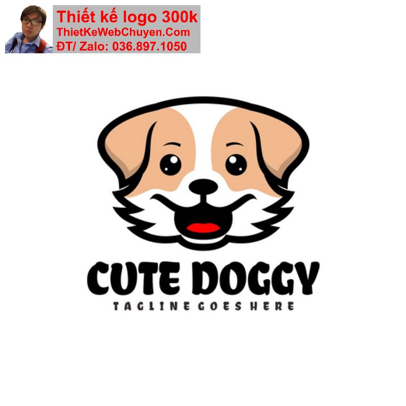 Thiết kế logo con chó Thiết kế logo con chó