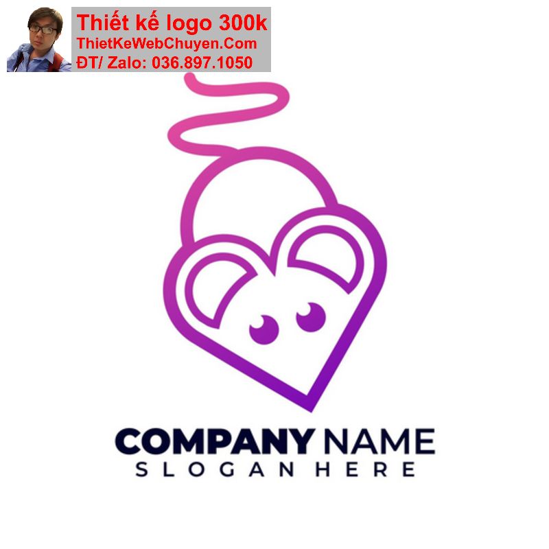 Thiết kế logo con chuột Thiết kế logo con chuột