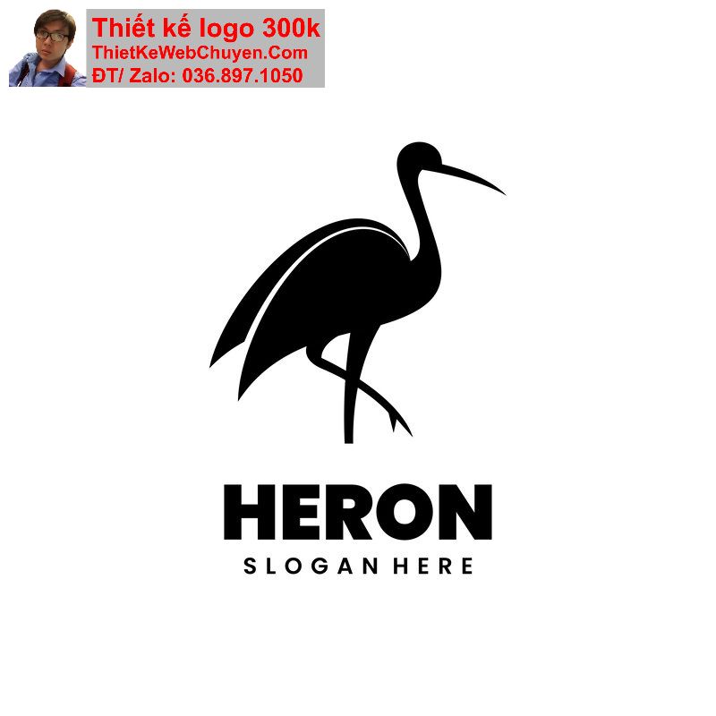Thiết kế logo con cò Thiết kế logo con cò