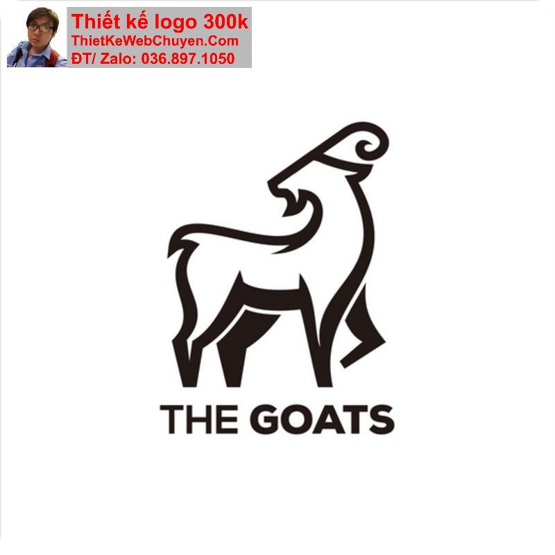 Thiết kế logo con dê Thiết kế logo con dê