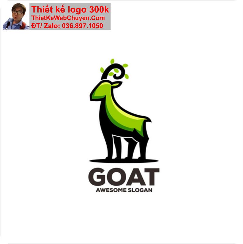 Thiết kế logo con dê Thiết kế logo con dê