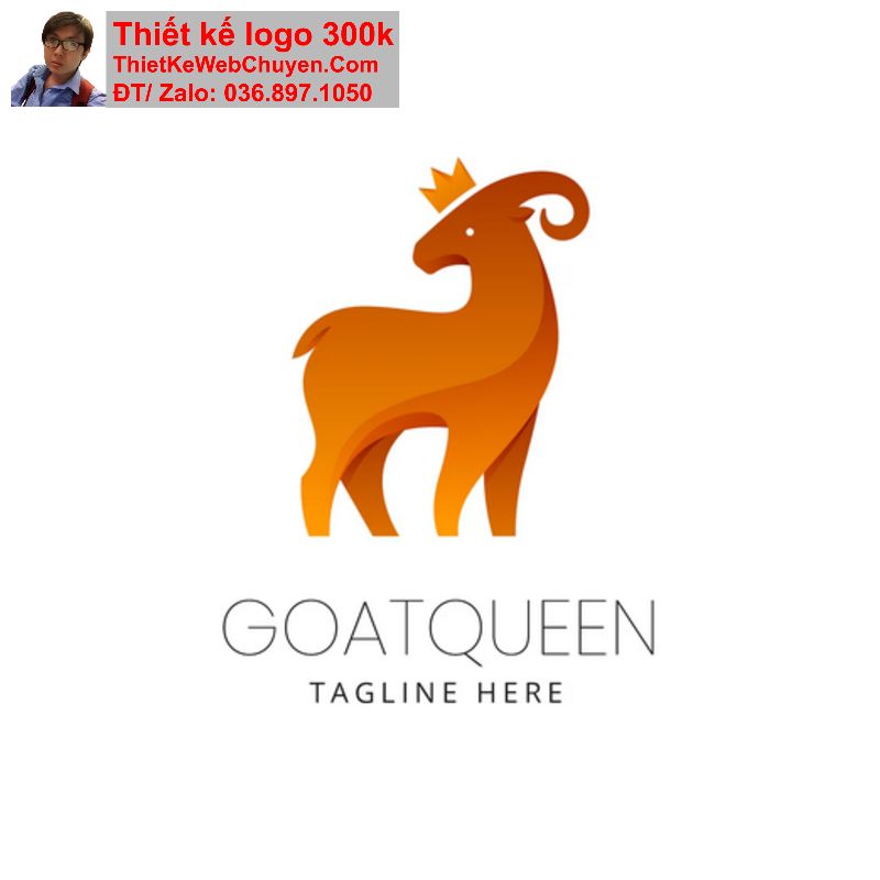 Thiết kế logo con dê Thiết kế logo con dê