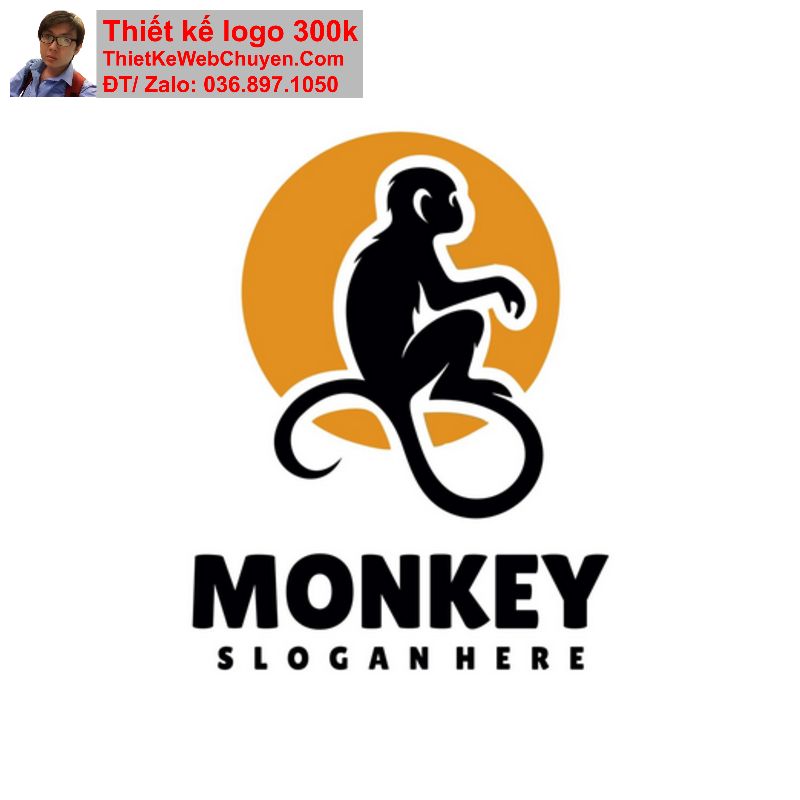 Thiết kế logo con khỉ Thiết kế logo con khỉ