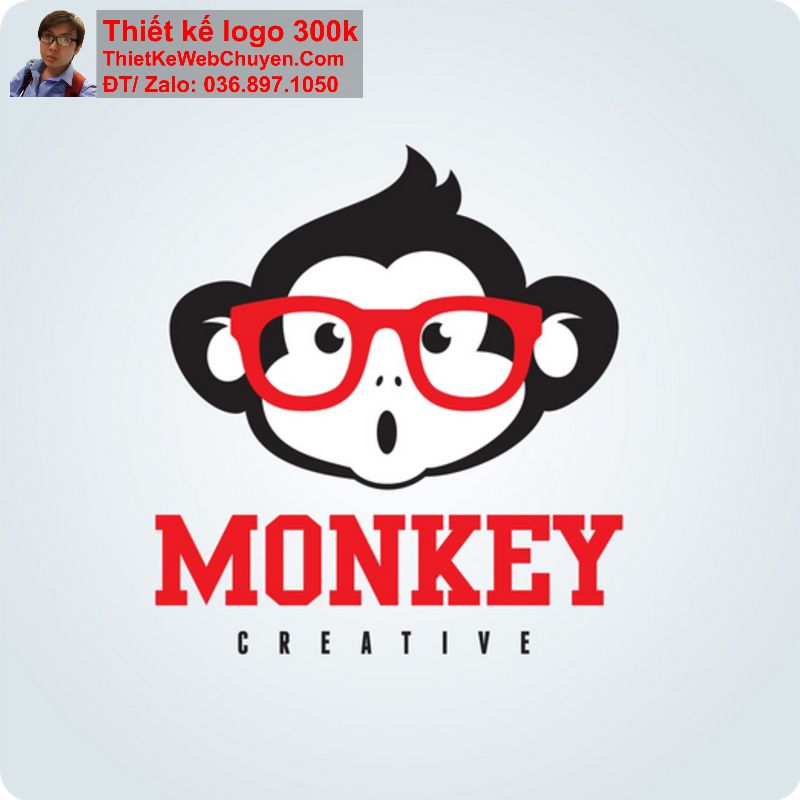Thiết kế logo con khỉ Thiết kế logo con khỉ