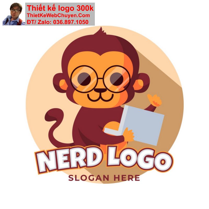Thiết kế logo con khỉ Thiết kế logo con khỉ