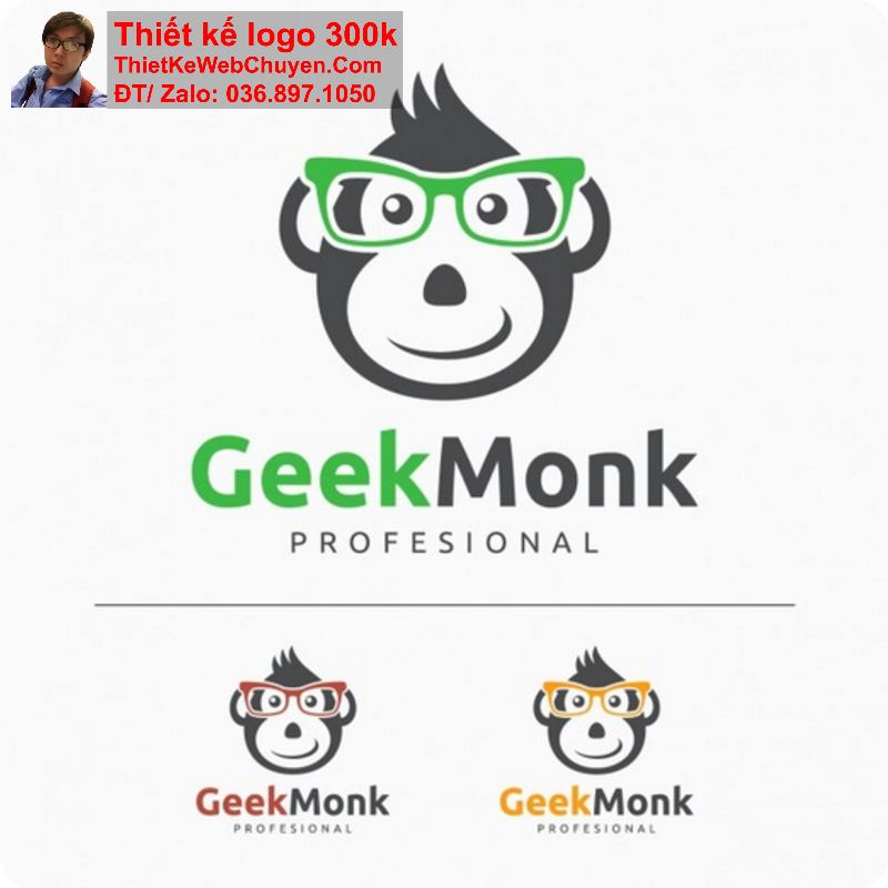 Thiết kế logo con khỉ Thiết kế logo con khỉ