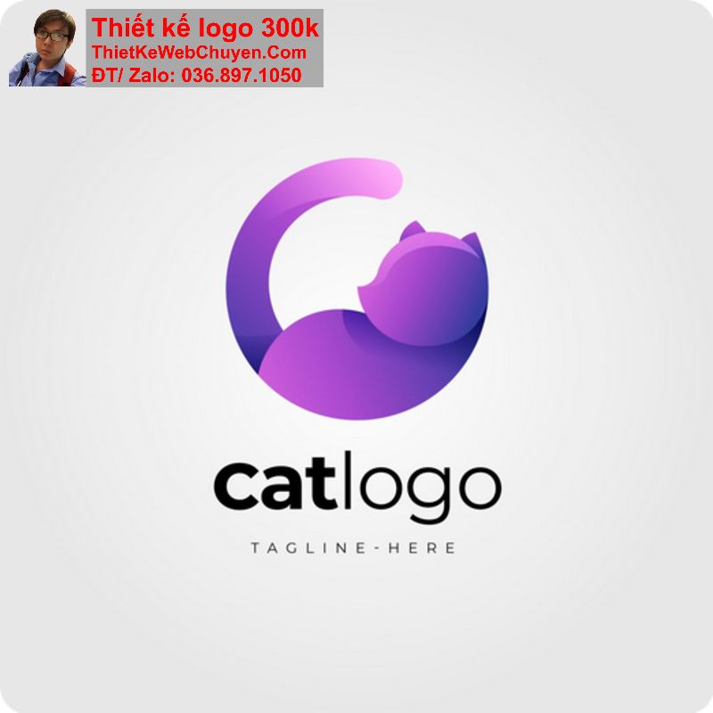 Thiết kế logo con mèo Thiết kế logo con mèo