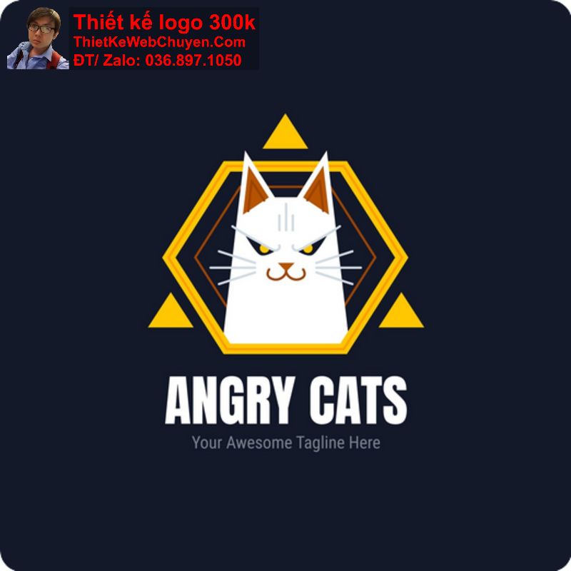 Thiết kế logo con mèo Thiết kế logo con mèo