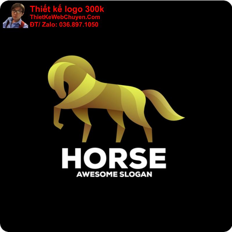 Thiết kế logo con ngựa Thiết kế logo con ngựa