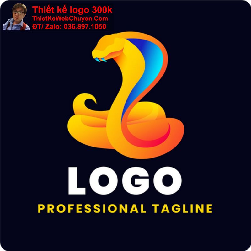 Thiết kế logo con rắn Thiết kế logo con rắn