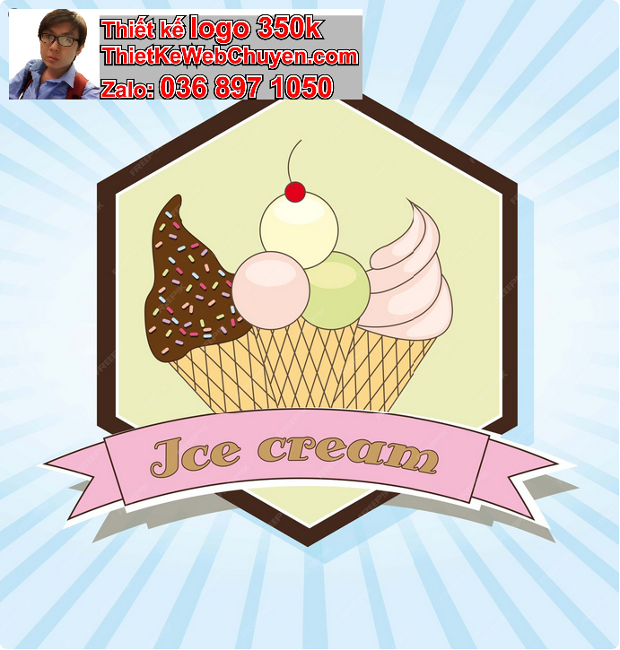Thiết kế logo công ty kem 