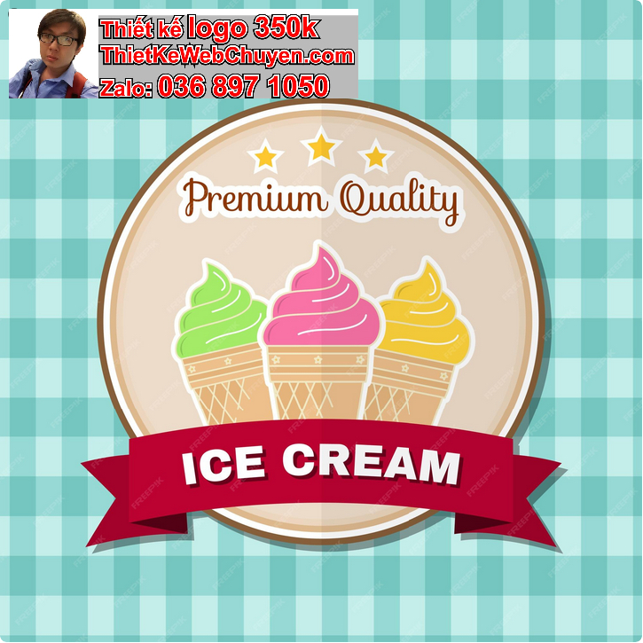 Thiết kế logo công ty kem 