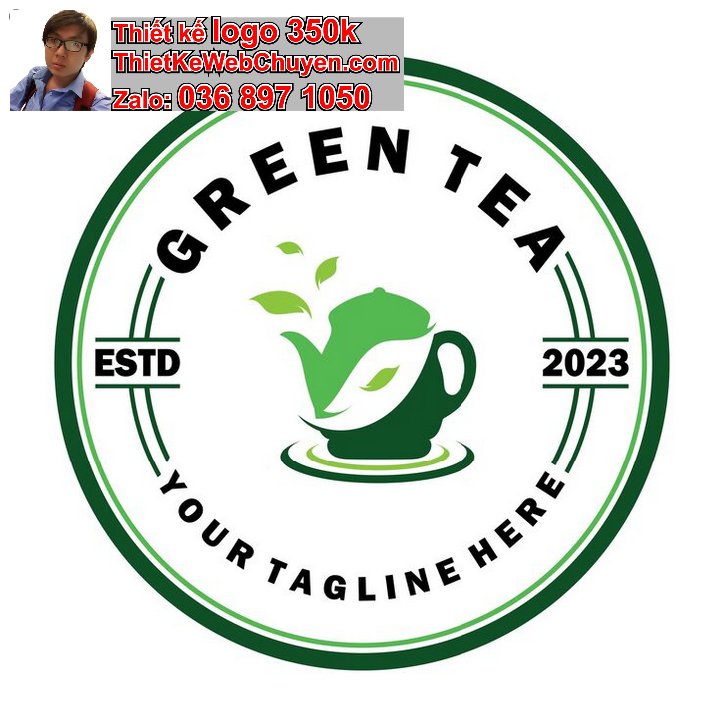 Thiết kế logo công ty trà xanh