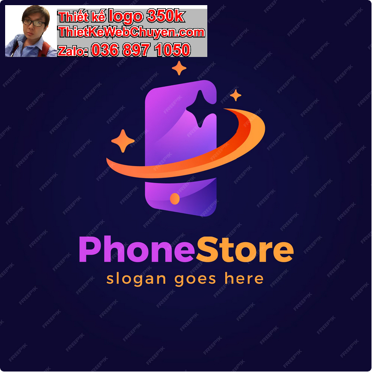 Thiết kế logo cửa hàng điện thoại