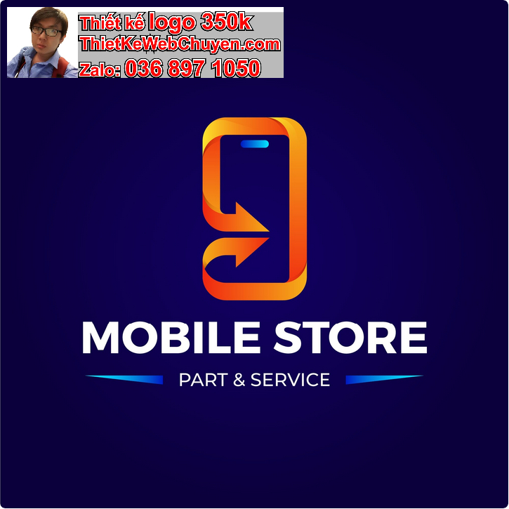 Thiết kế logo cửa hàng điện thoại