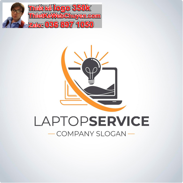 Thiết kế logo cửa hàng laptop máy tính
