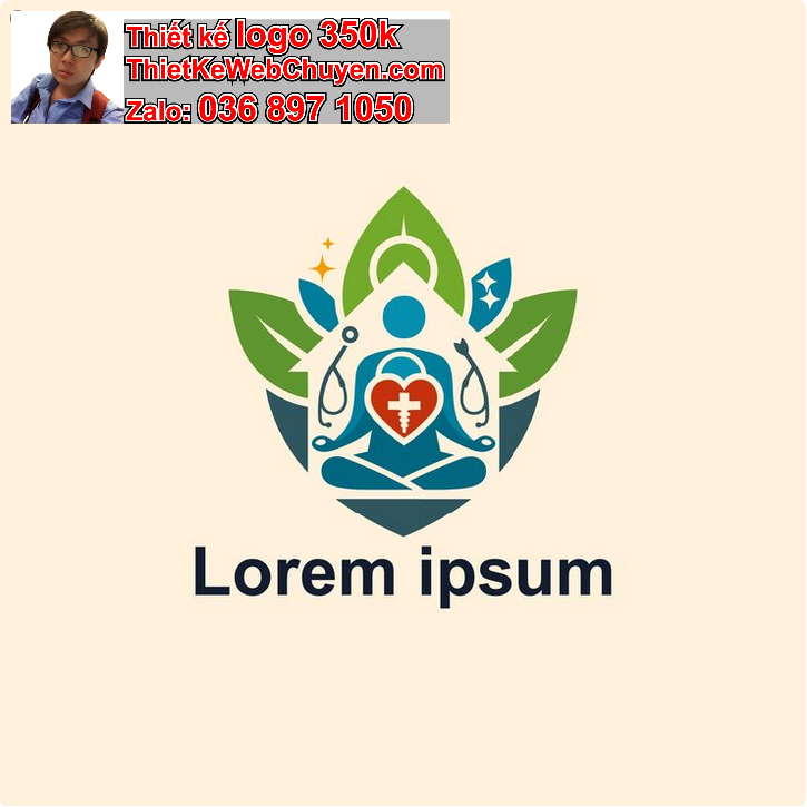 Thiết kế logo dịch vụ chăm sóc sức khỏe tại nhà
