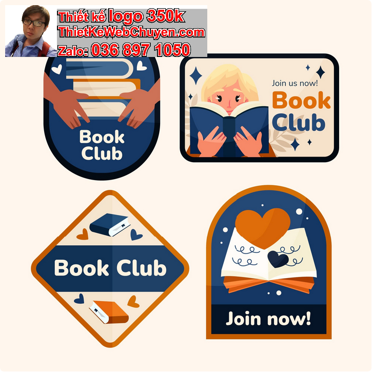 Thiết kế logo đọc truyện tranh
