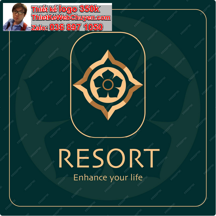 Thiết kế logo khách sạn nhà nghỉ resort