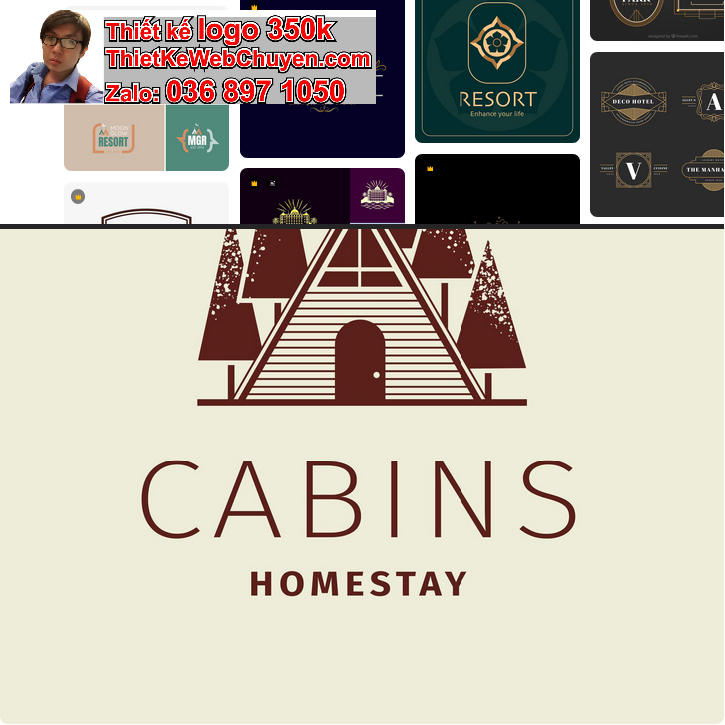 Thiết kế logo khách sạn nhà nghỉ resort