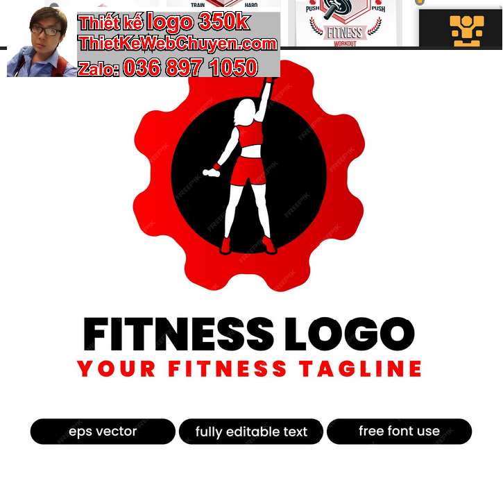 Thiết kế logo phòng tập gym