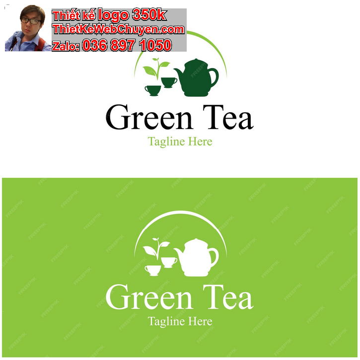 Thiết kế logo quán trà chanh