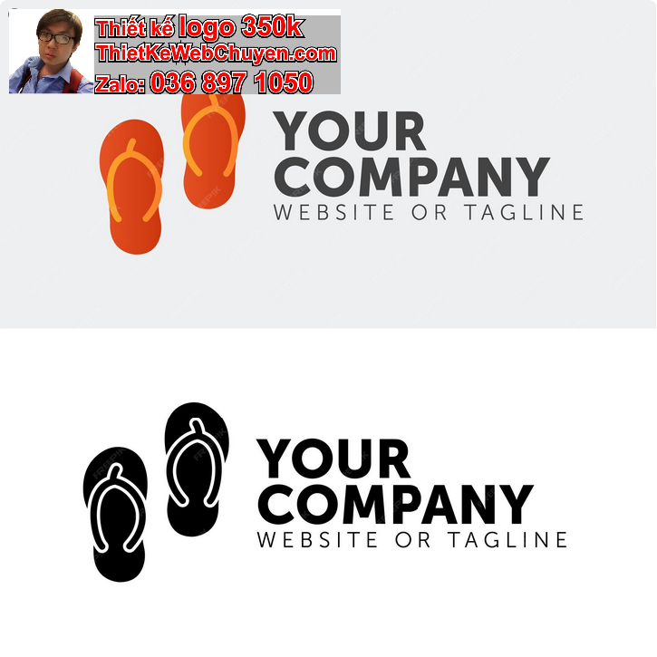 Thiết kế logo shop dép 